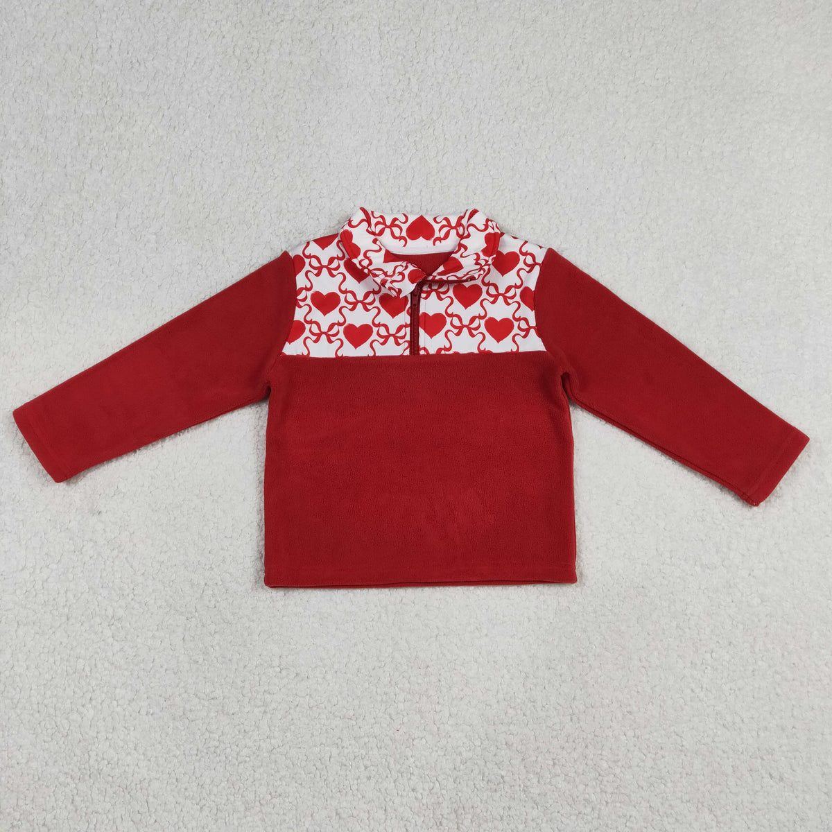 Sibling Baby Boys Girls Long Sleeve Sherpa Zipper Pullovers Top