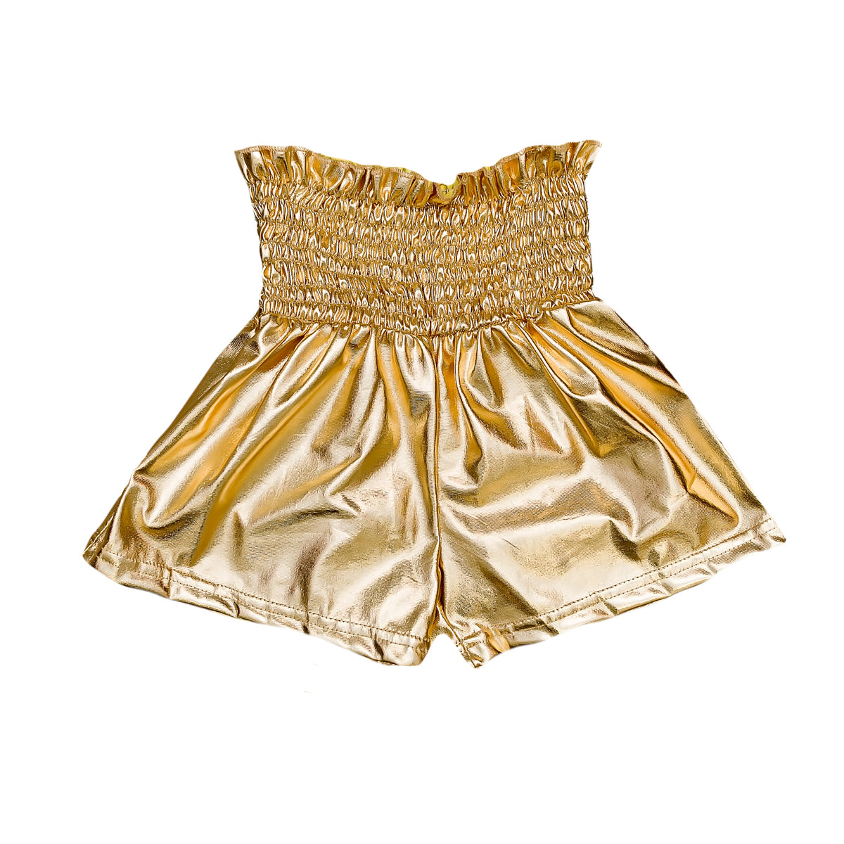 Kids' Metallic Swing Shorts - Gold