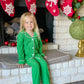 Green Button Down Pajamas - Cajun Cuties & Co