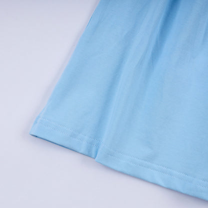 Blue nativity hand smocked dress