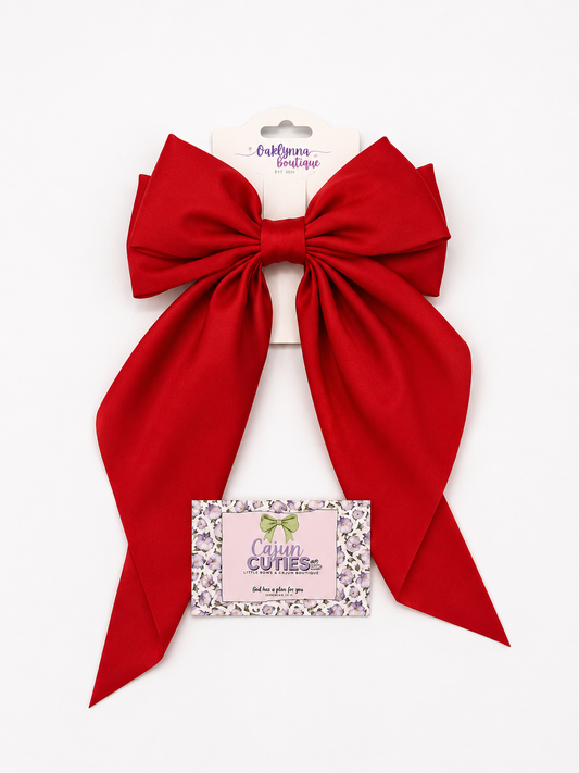 Boutique Hair Bow Red