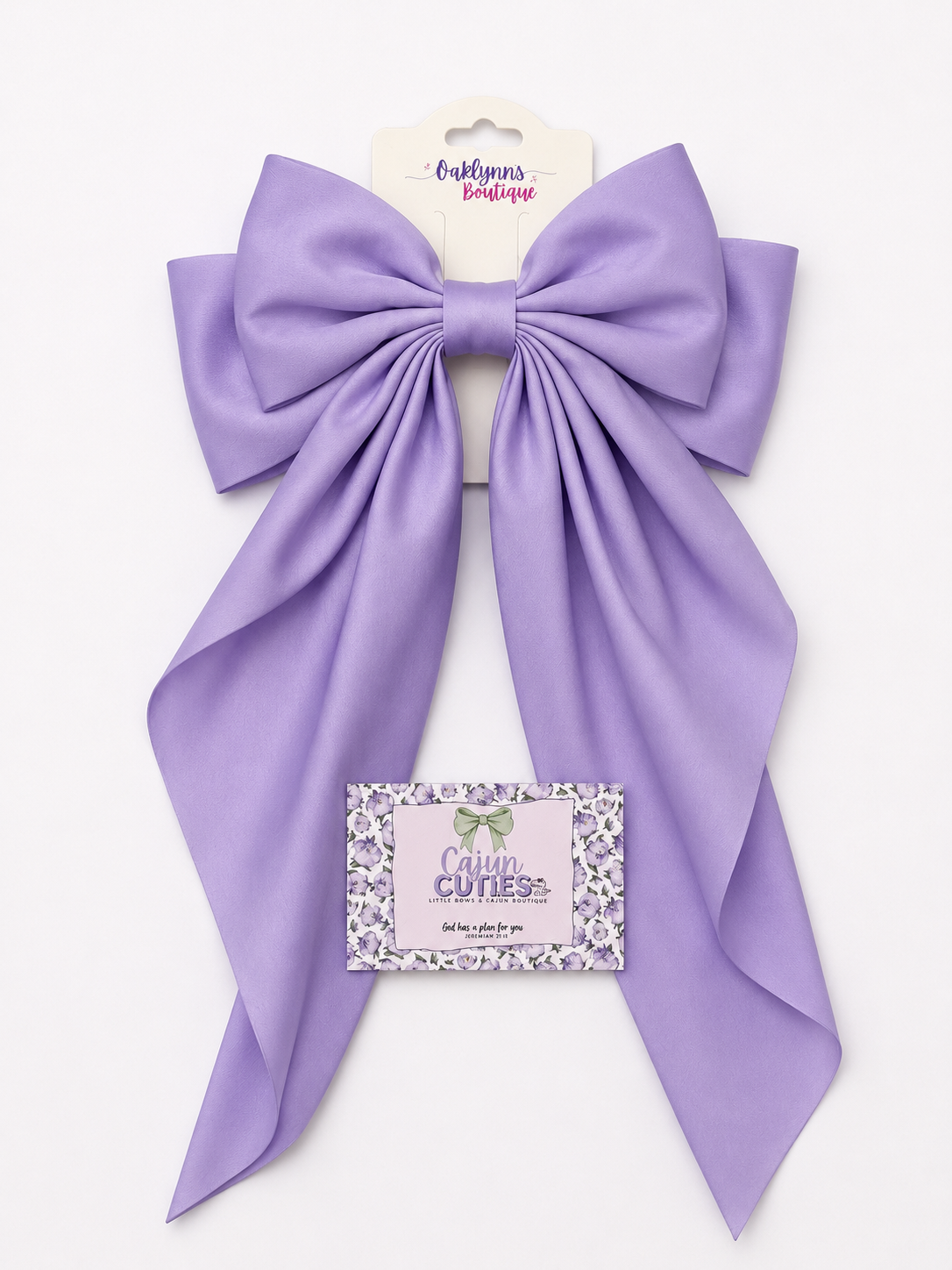 Boutique Hair Bow lavender