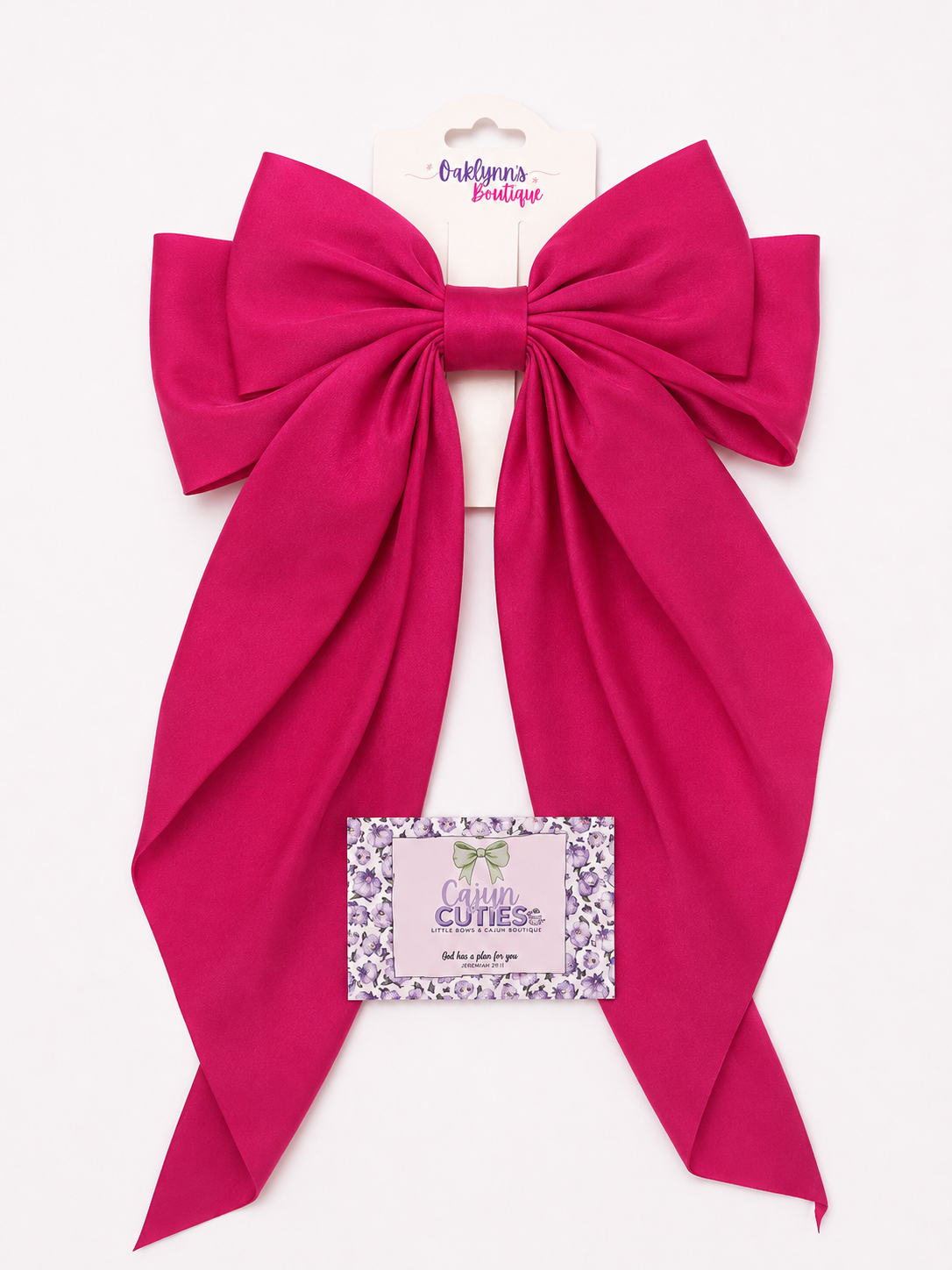 Boutique Hair Bow hot Pink