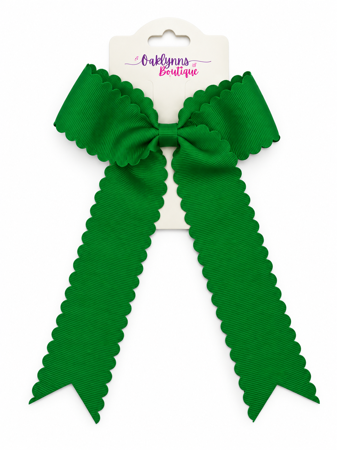 Scalloped Hair Bow