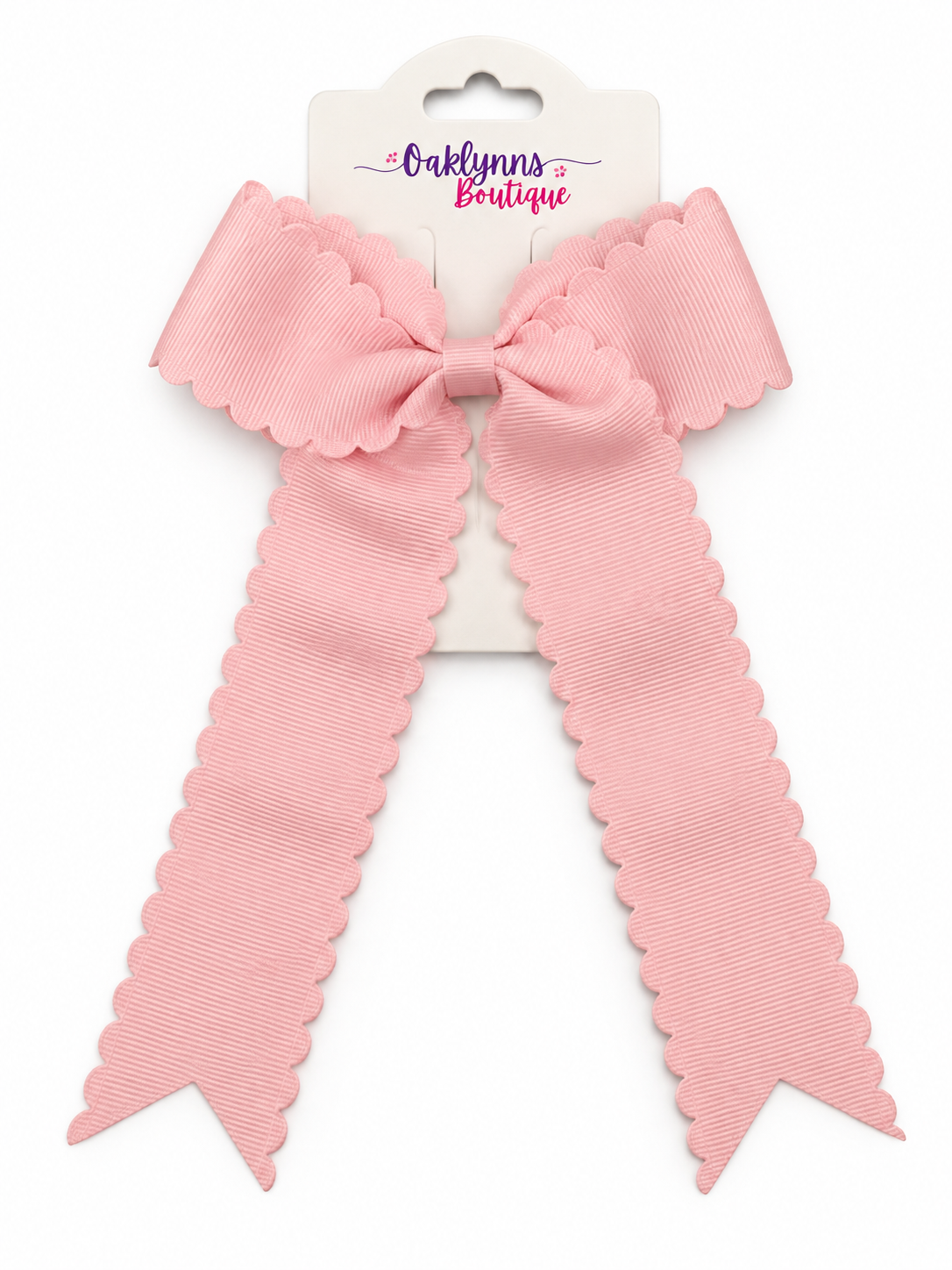 Scalloped Hair Bow
