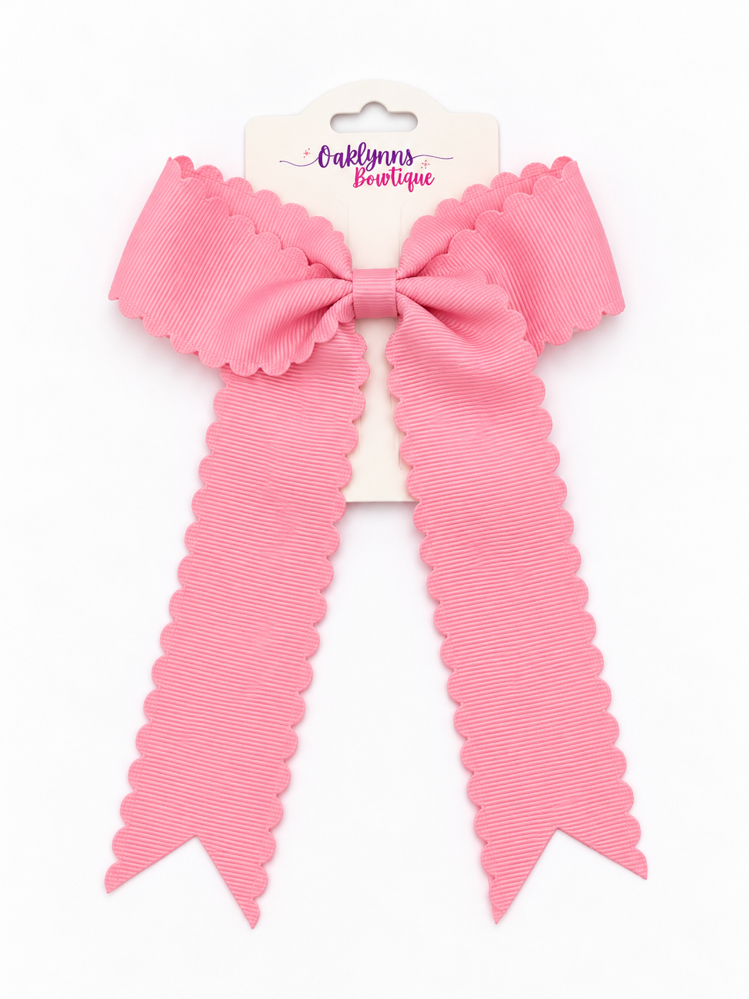 Scalloped Hair Bow
