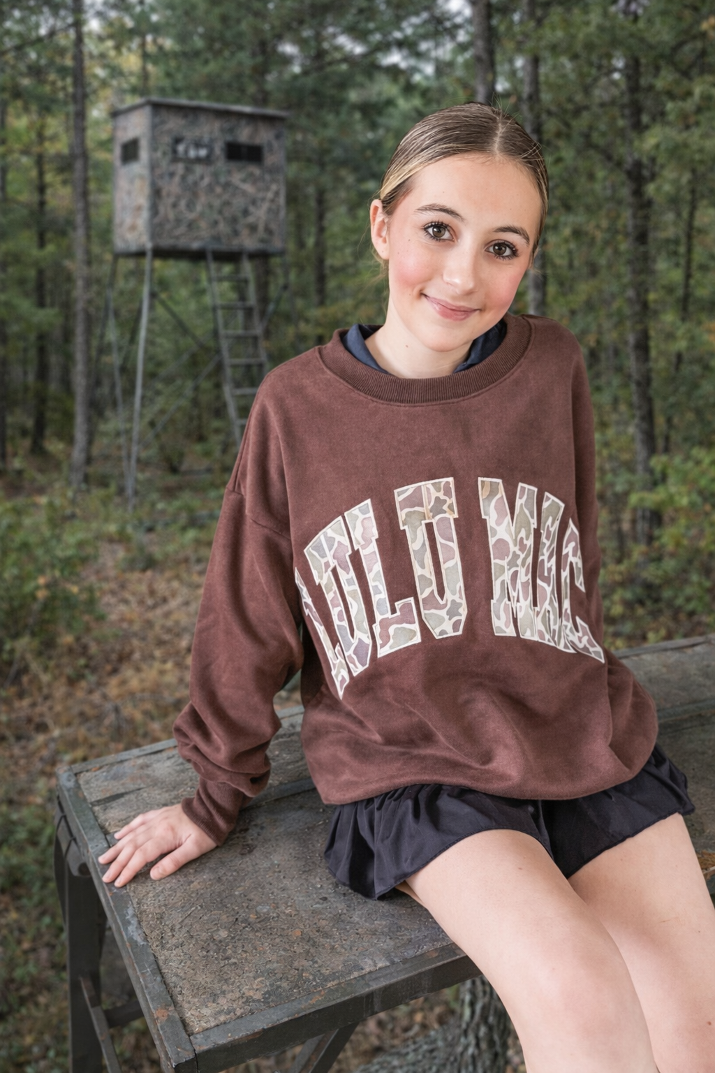 Lulu Mac Brown Camo Sweatshirtt