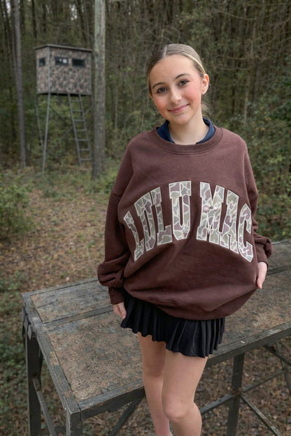 Lulu Mac Brown Camo Sweatshirtt