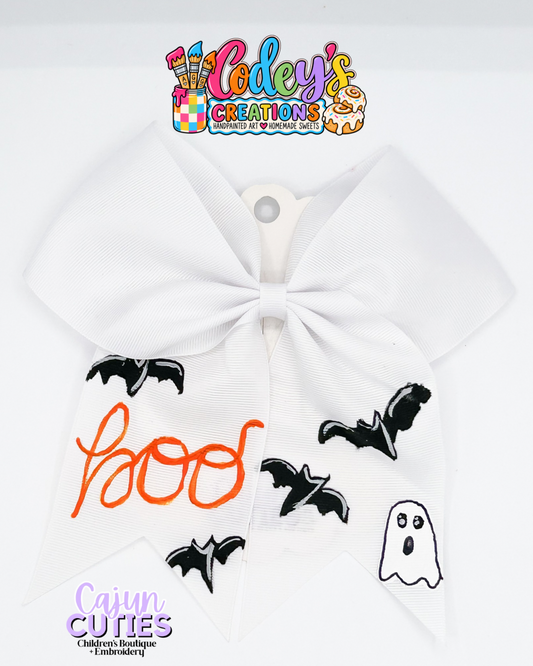 Batty for You Bow Hand painted Bow