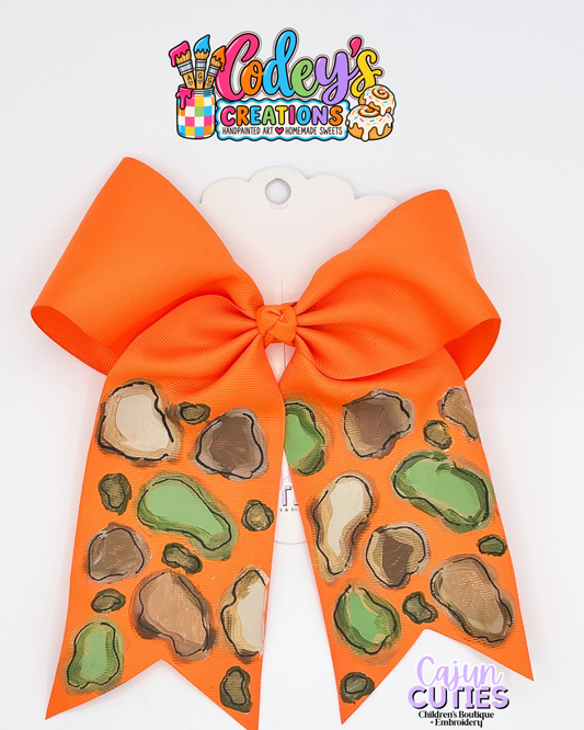 Wild About you Hand painted  Bow