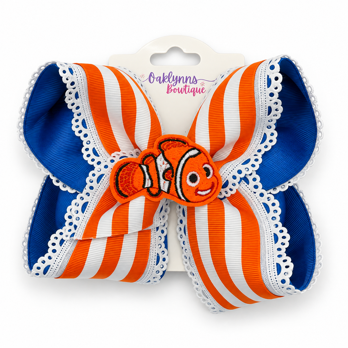 Nemo orange and blue fish bow