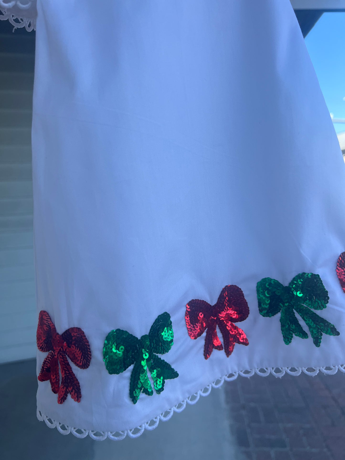 Hand Beaded christmas Bows - Cajun Cuties & Co