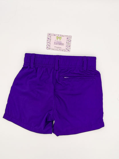 Youth Purple Performance Shorts | Boys Athletic Shorts