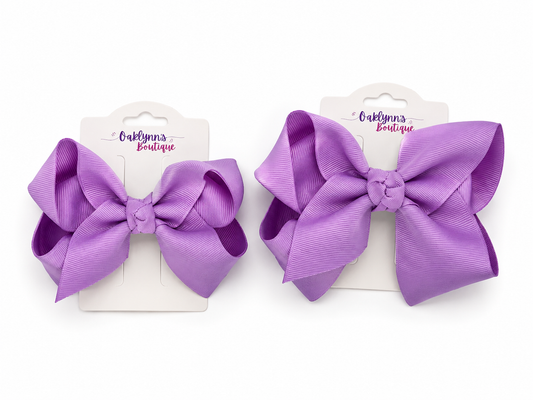 Light Orchid Purple Bow