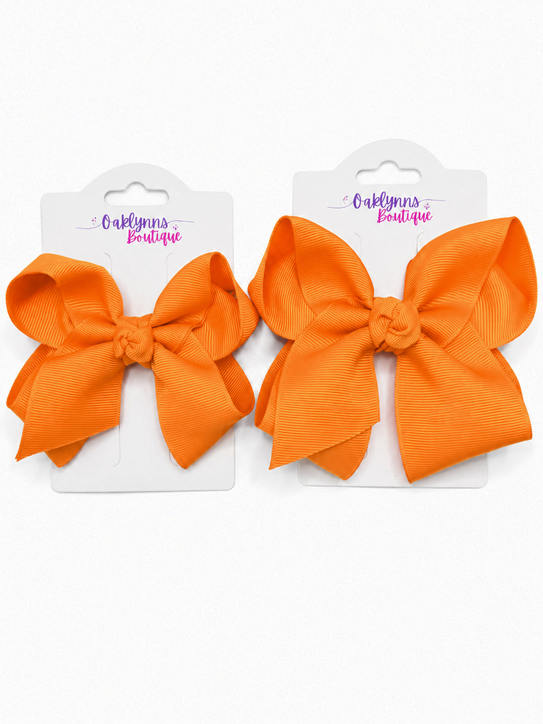 Tangerine Orange Bow