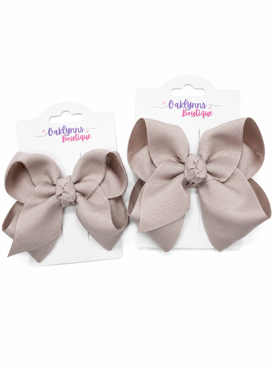 Taupe Bow