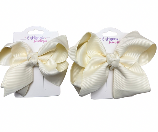 Antique White Bow