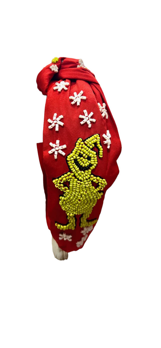 Grinchmas Headband - Cajun Cuties & Co