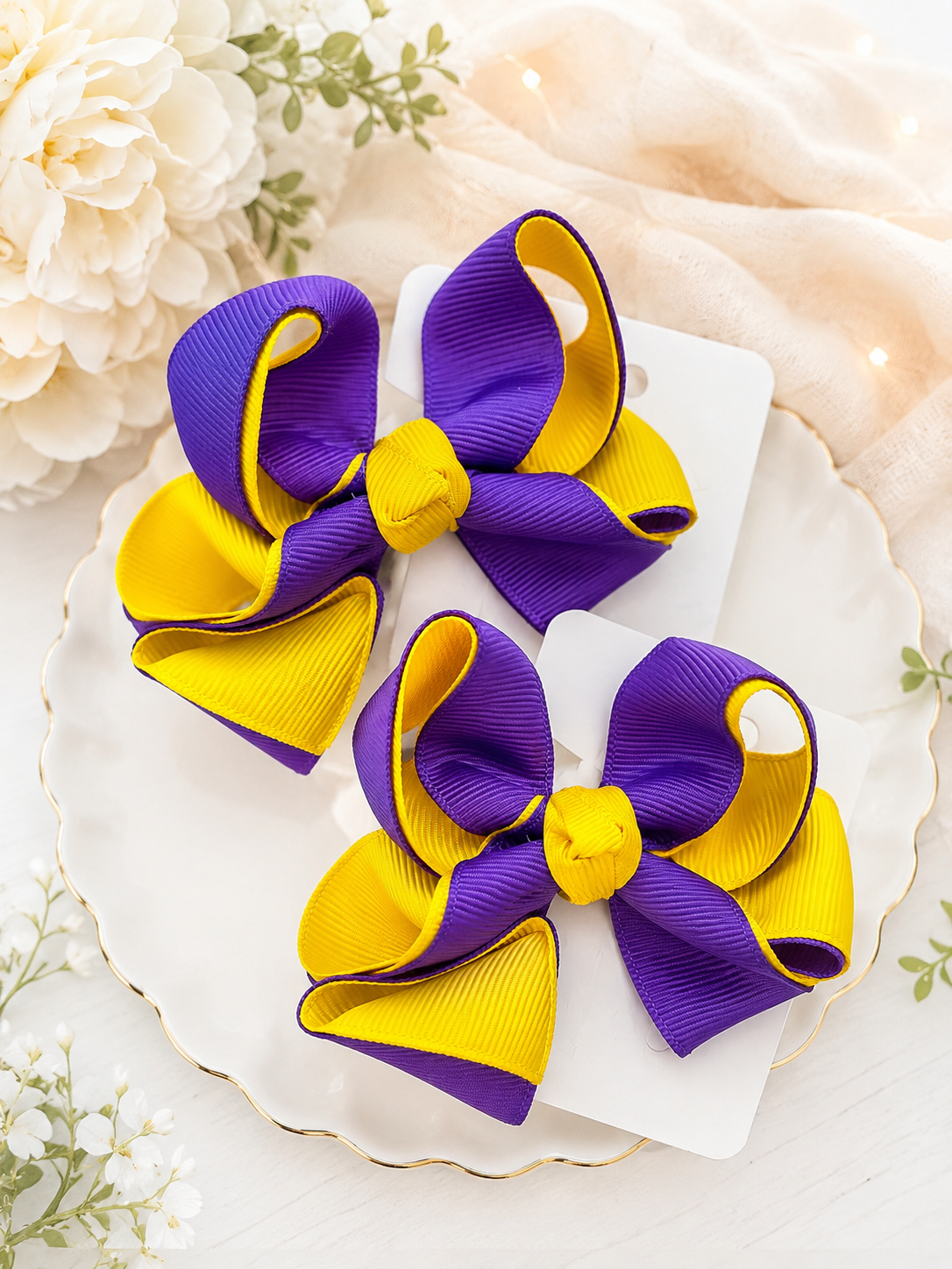 Purple & gold piggy’s