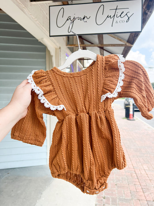 Lace Bubble Romper - Cajun Cuties & Co