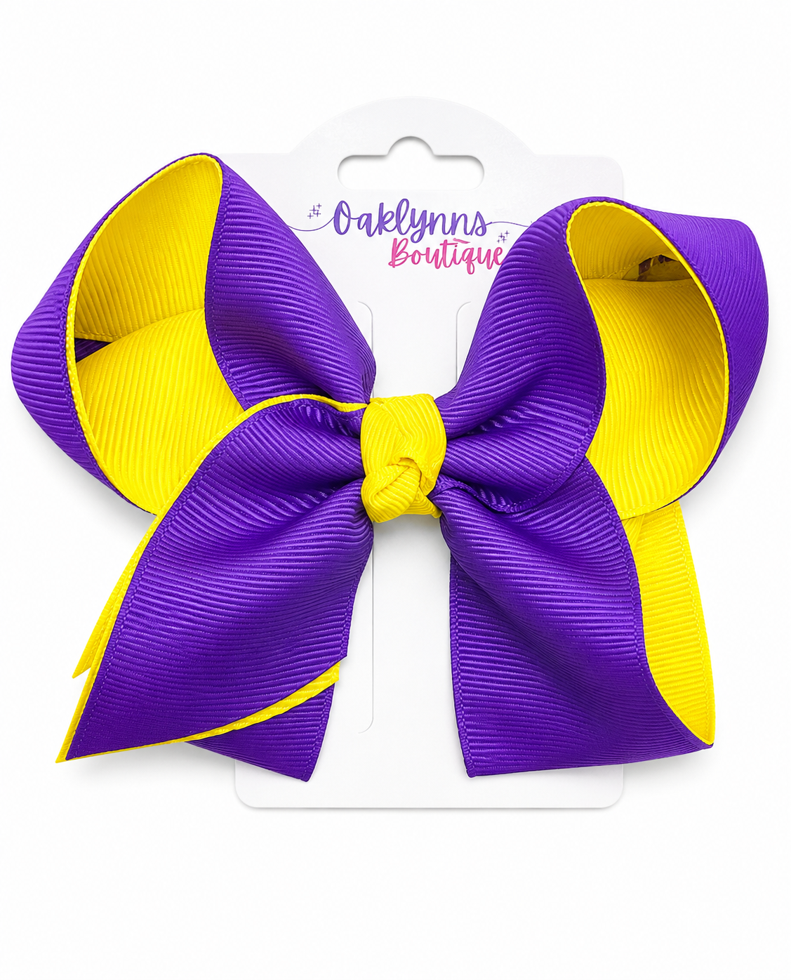 Purple & Gold Bow