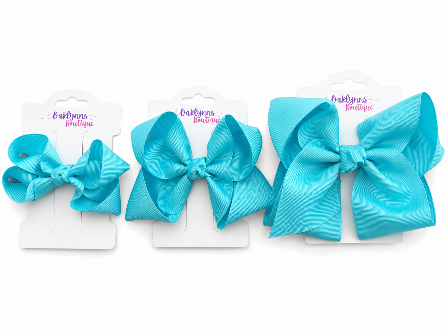 Misty Turquoise Blue Bow