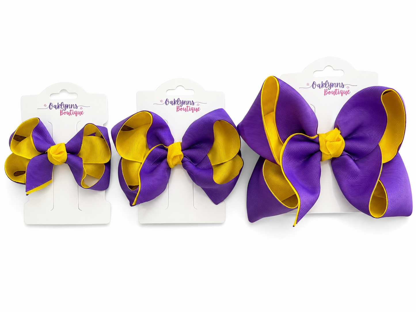 Purple & gold Bow