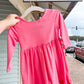 Hot Pink Ruffle Dress