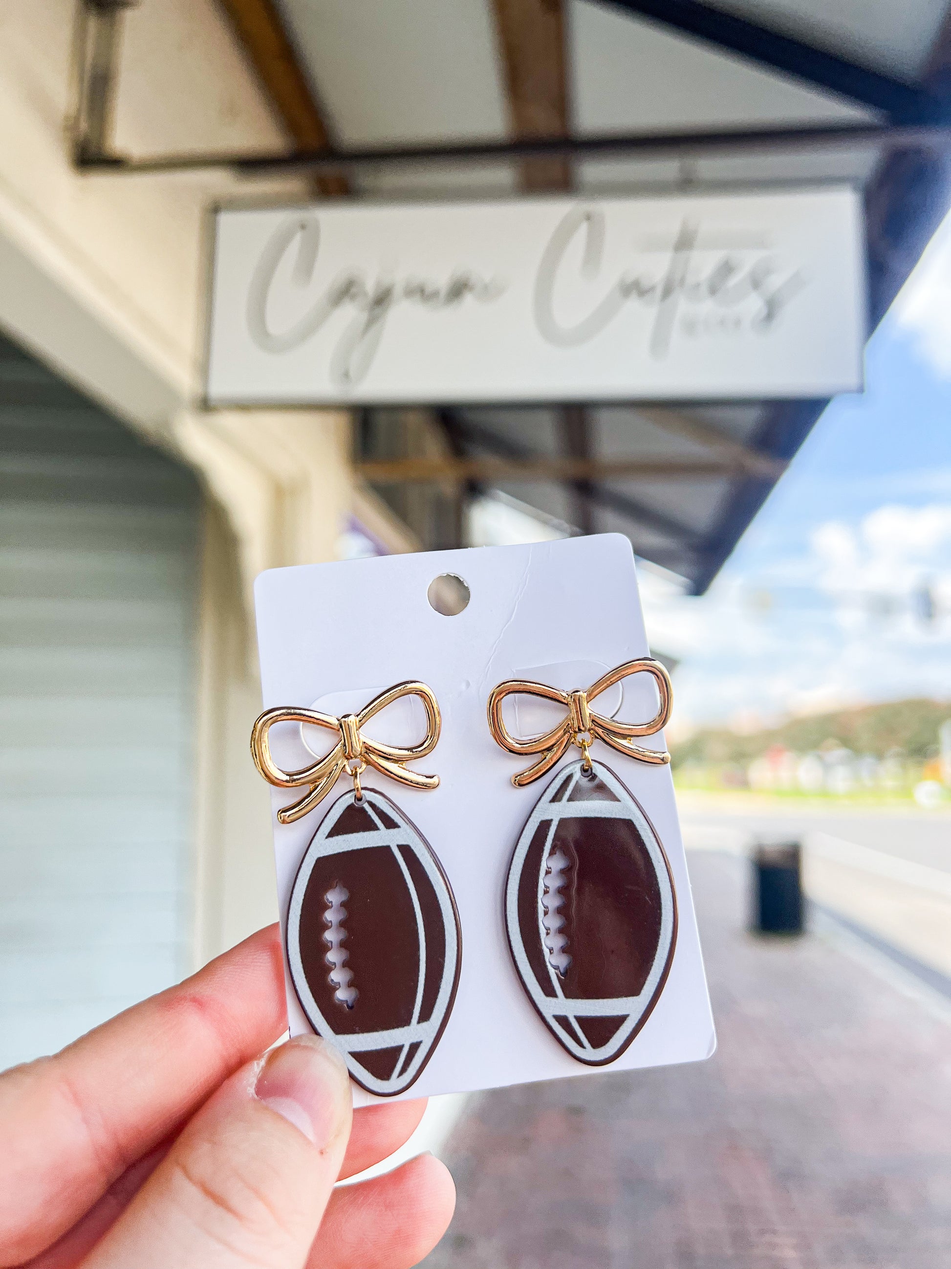 Football Earrings - Cajun Cuties & Co