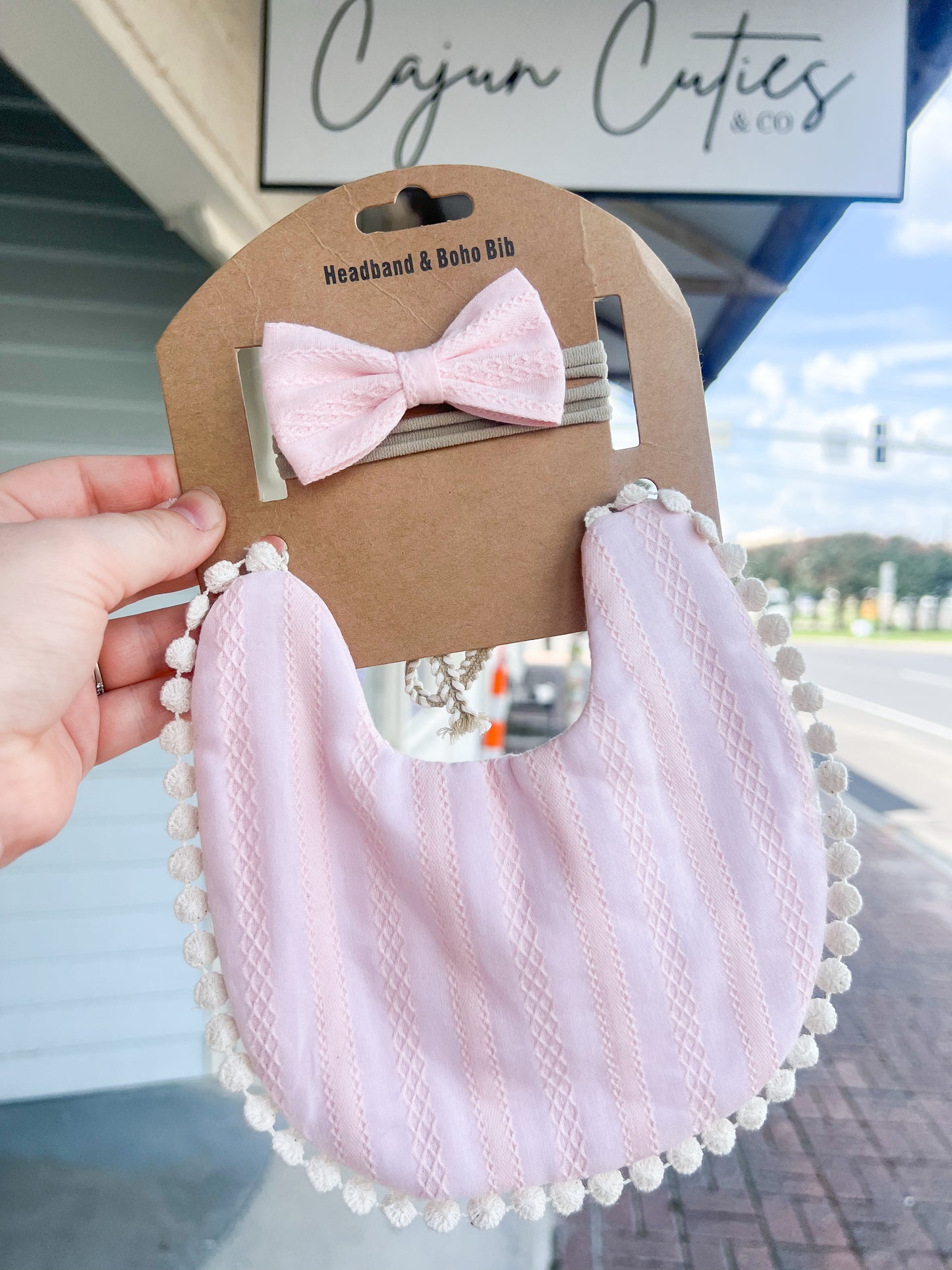 Bow & Bib Set - Cajun Cuties & Co