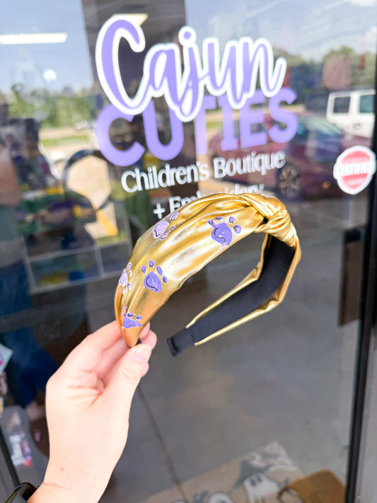 Gold paw Headband
