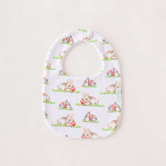 Boar Mascot Mania Organic Cotton Baby Bib