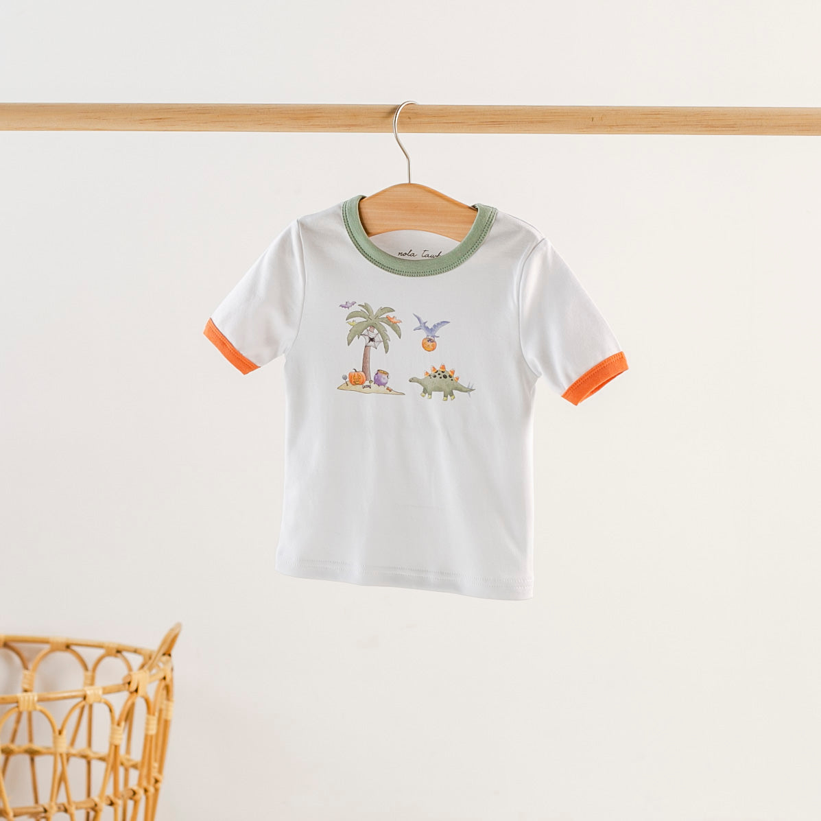 Trick RAWR treat Halloween Organic Cotton Tee