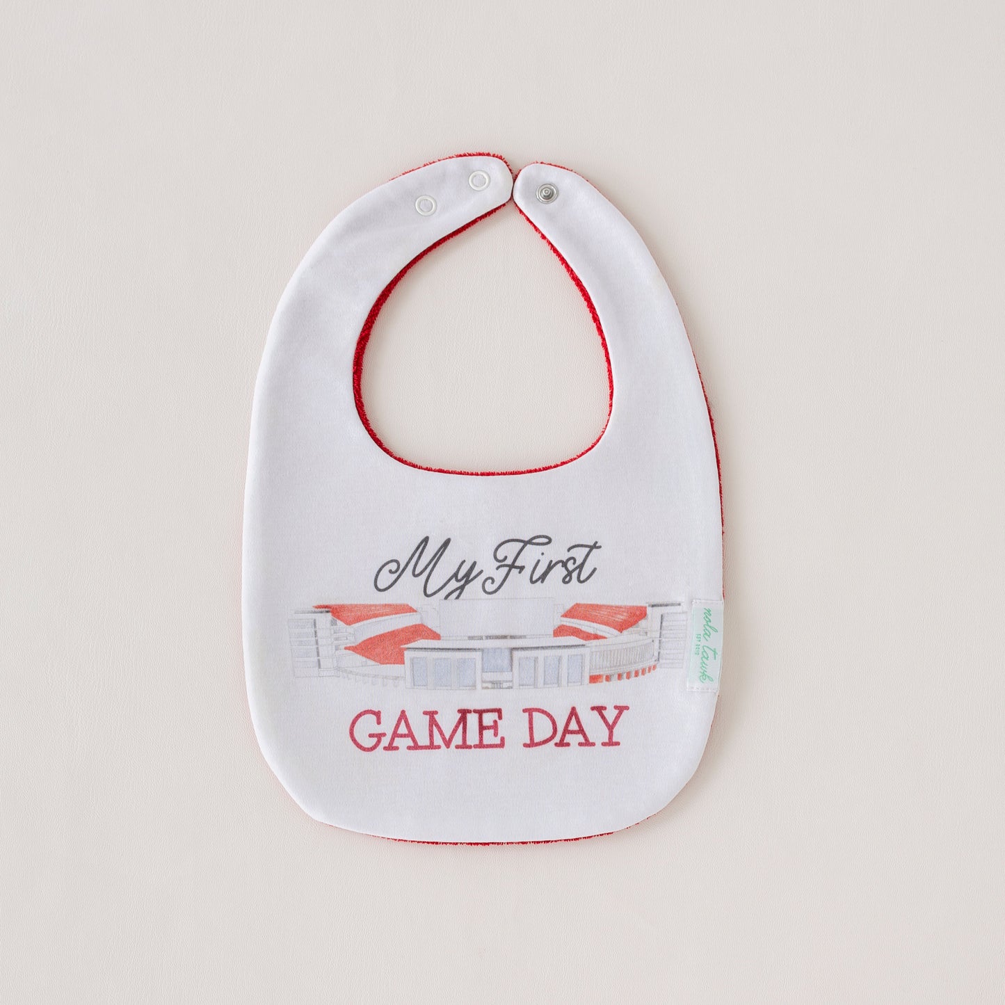 My First Game Day - Arkansas Organic Cotton Baby Bib