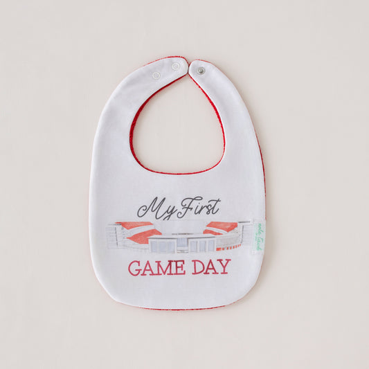 My First Game Day - Arkansas Organic Cotton Baby Bib