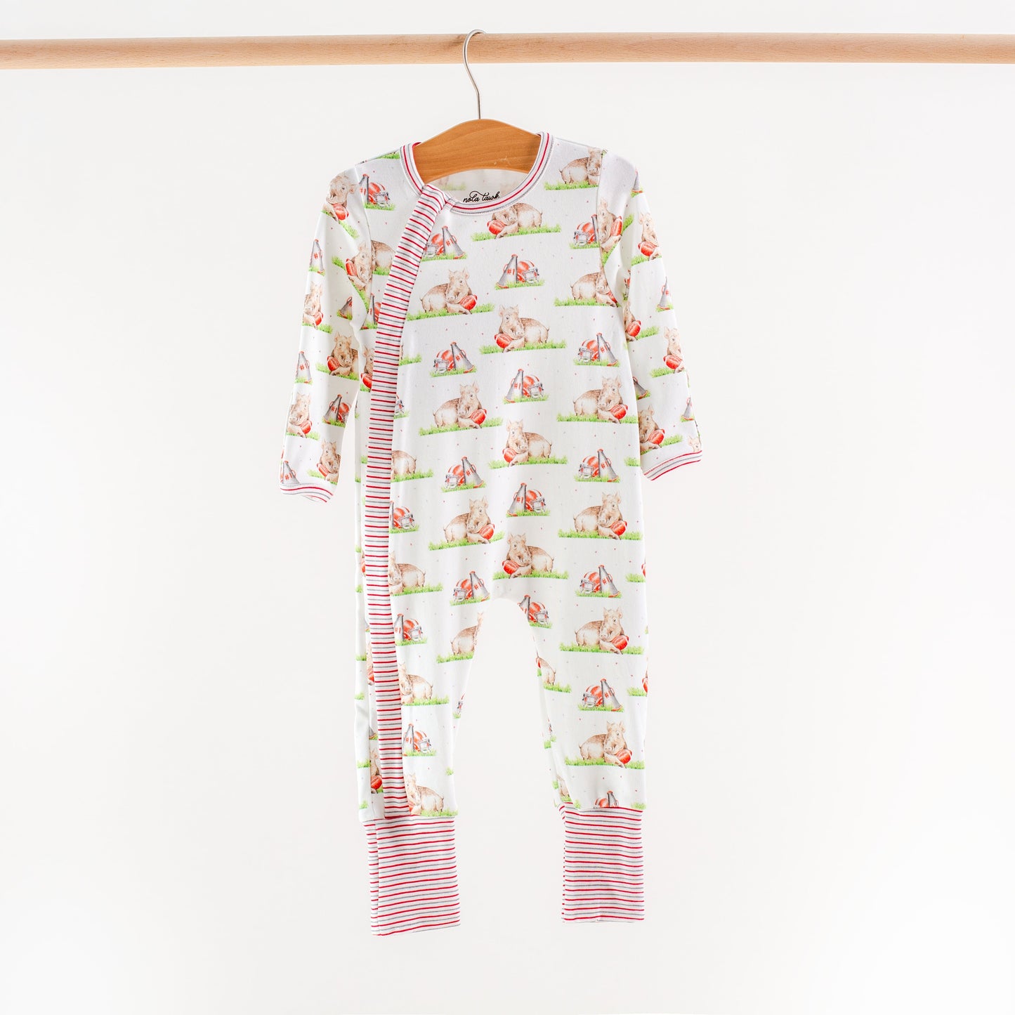 Boar Mascot Mania Organic Cotton Kids Pajamas