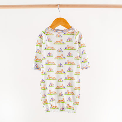 Blue Tiger Mascot Mania Organic Cotton Kids Pajamas