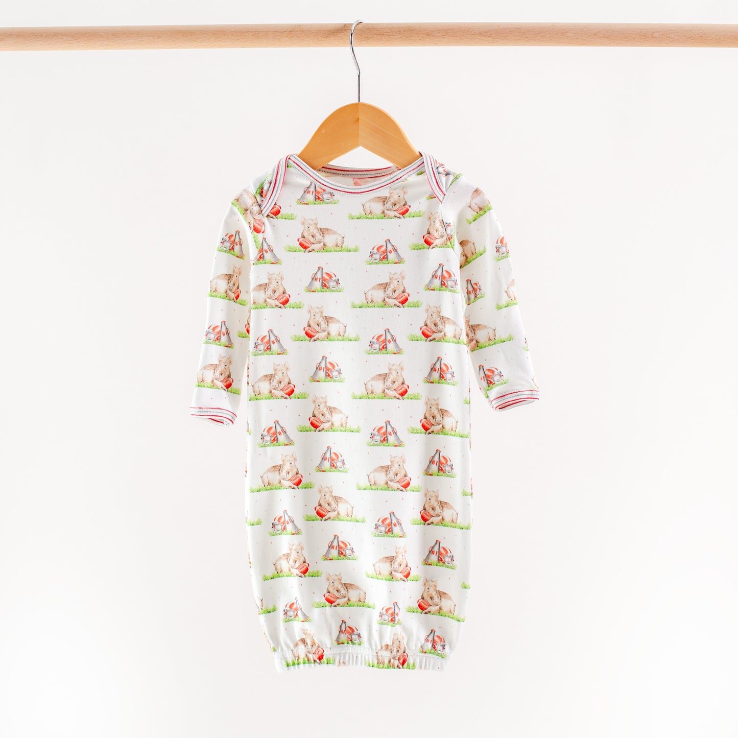 Boar Mascot Mania Organic Cotton Kids Pajamas
