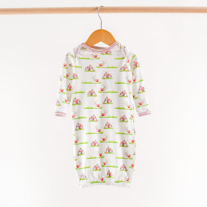 White Bulldog Mascot Mania Organic Cotton Kids Pajamas