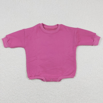 Sibling Baby Girls Long Sleeve Cotton Sweater Rompers