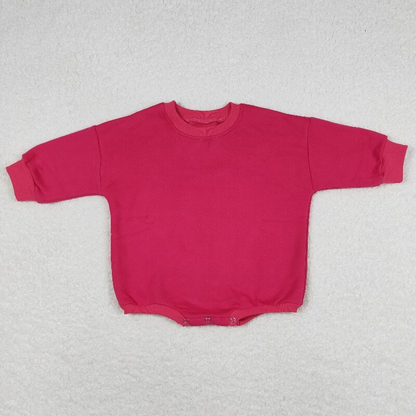 Sibling Baby Girls Long Sleeve Cotton Sweater Rompers