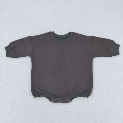 Sibling Baby Girls Long Sleeve Cotton Sweater Rompers