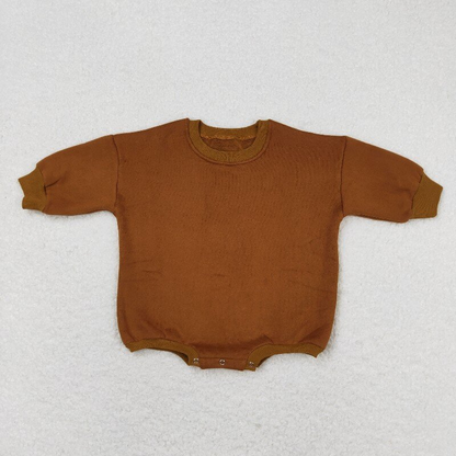 Sibling Baby Girls Long Sleeve Cotton Sweater Rompers