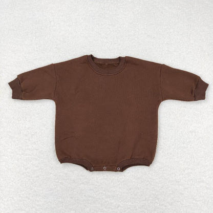 Sibling Baby Girls Long Sleeve Cotton Sweater Rompers