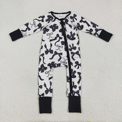 Sibling Boys Baby Girls Holiday Zipper Footie Rompers