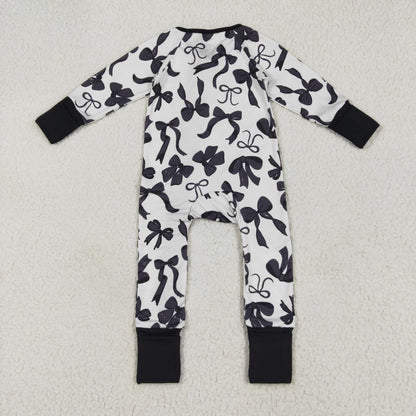 Sibling Baby Girls Colorful Flowers Bows Two Way Zip Convertible Rompers