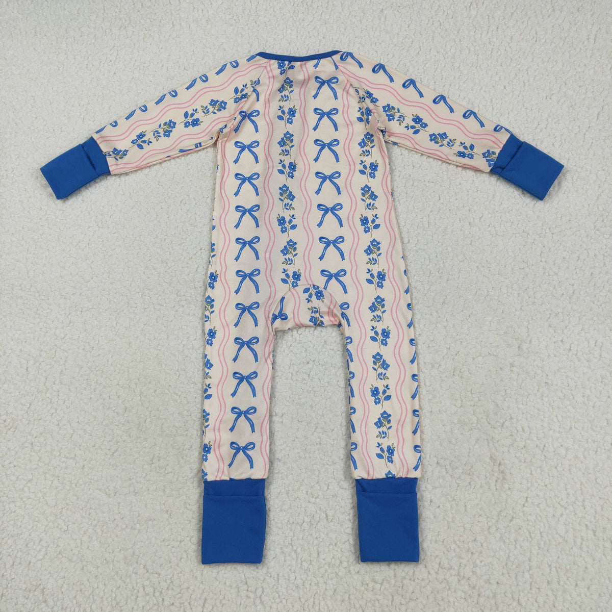 Sibling Baby Girls Colorful Flowers Bows Two Way Zip Convertible Rompers