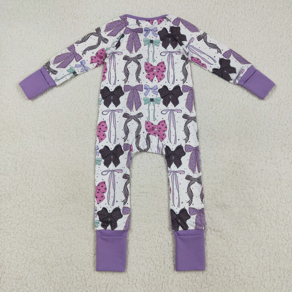 Sibling Baby Girls Colorful Flowers Bows Two Way Zip Convertible Rompers