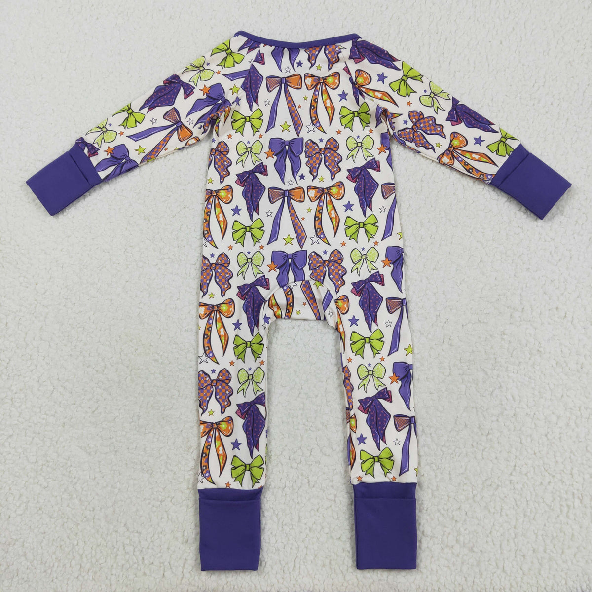 Sibling Baby Girls Colorful Flowers Bows Two Way Zip Convertible Rompers
