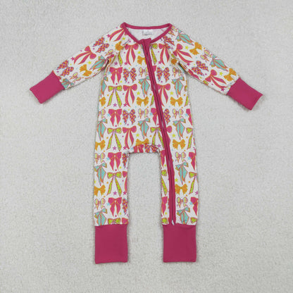 Sibling Baby Girls Colorful Bows Stars Pullovers Pants Pajamas Clothes Sets Rompers